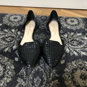 Jessica Simpson Black Flats